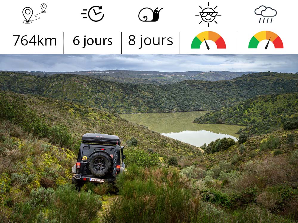 Vacances 4x4 Portugal par la frontière d'Espagne