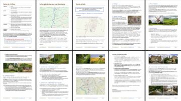 Quelques pages du guide avec la rando 4x4 entre Chartres et la Loire