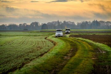 Superbe petite chemin pendant la rando 4x4 dans la Loire