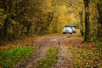Pendant la sortie 4x4 en Sologne