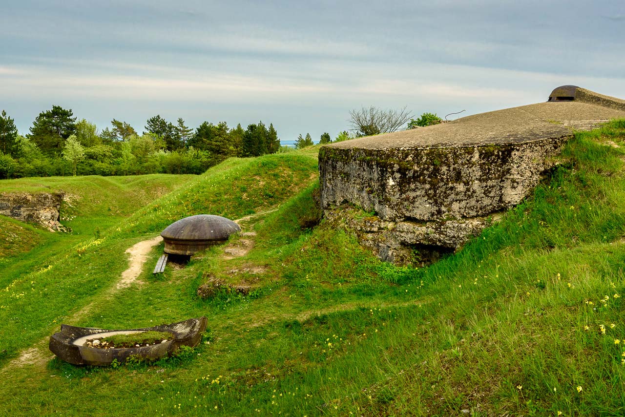 Fort van Vaux bij Verdun, tijdens het rijden van dit 4x4 roadbook.