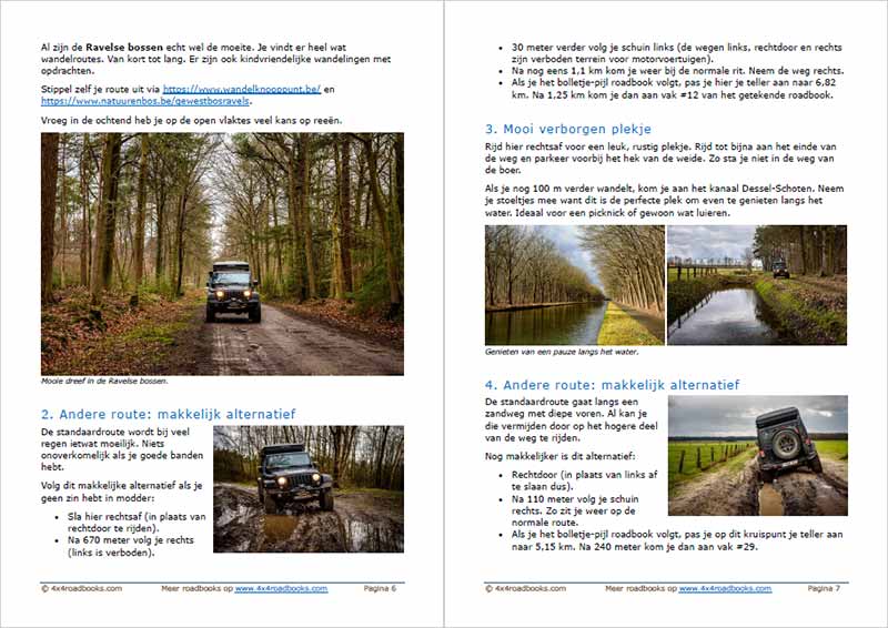 Infogids bij dit 4×4 roadbook in de provincie Antwerpen en Noord-Brabant