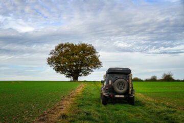 Onderweg tijdens het 4x4 off road rijden in de Loire