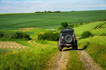 Landschap tijdens 4×4 roadbook in de Loire rond Amboise
