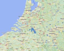 Situatie kaart 4&times;4 roadbooks in Noord-Brabant