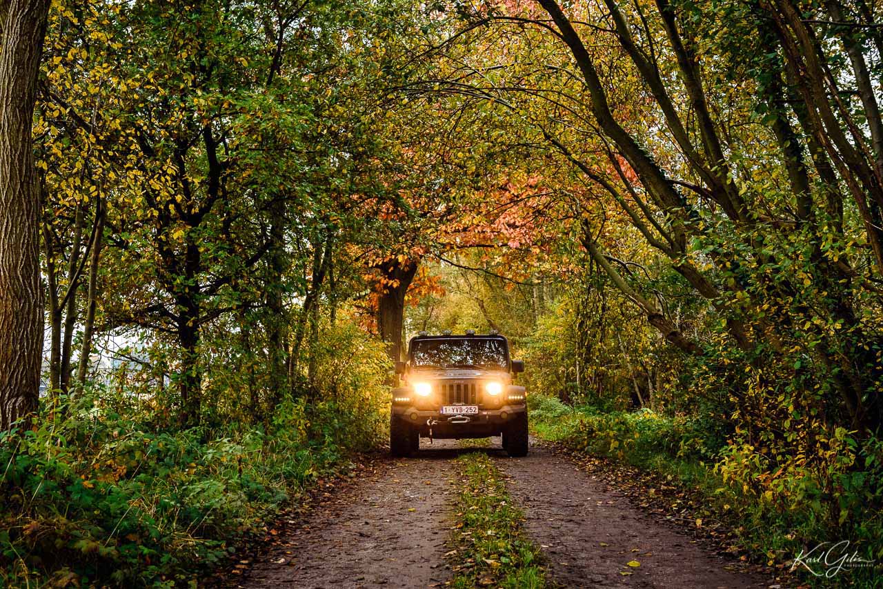 4×4 roadbook rijden in de herfst, altijd fijn. In omgeving van Mol.