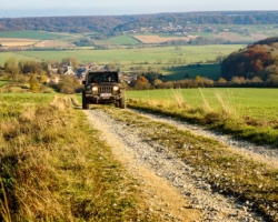 Zicht bij Vannes-la-Chatel, tijdens het rijden van dit 4×4-roadbook Zicht bij Vannes-la-Chatel, tijdens het rijden van dit 4×4-roadbook