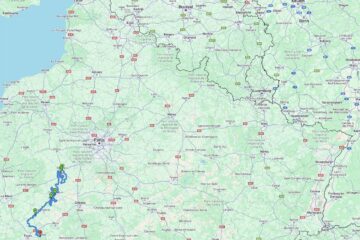 Situatieplan van de 4×4 vakantie tussen Eure, Loir en Loire
