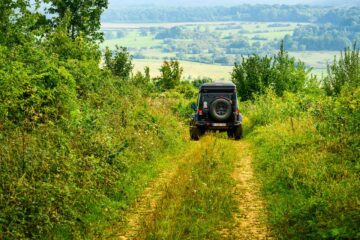 Tijdens de off-road route in Ardennes, rond Mouzon