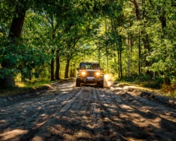 Op off-road vakantie reis in Noord-Brabant, Nederland