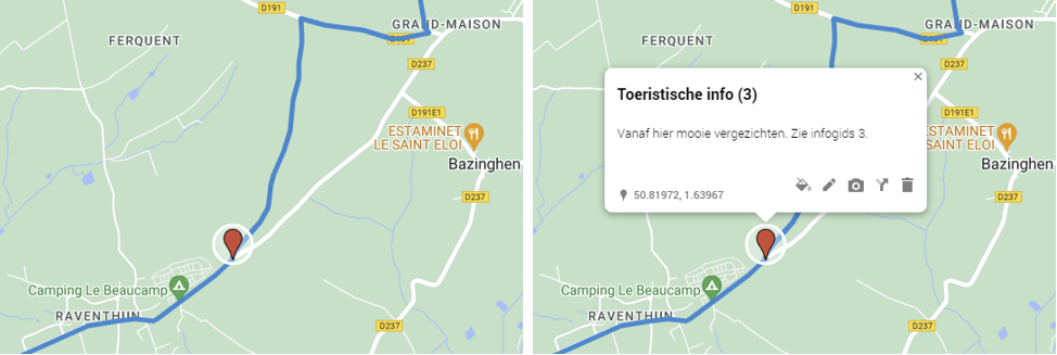 Gebruik van waypoints